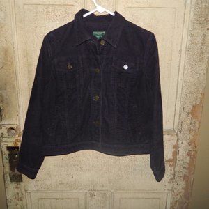 Ralph Lauren Petite Lauren Jeans Co Corduroy Jacket Petite Large (JJ-7)